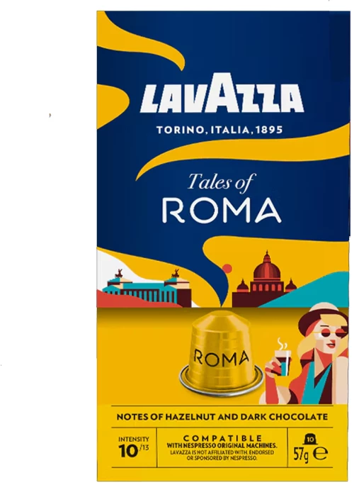 Κάψουλες Nespresso Συμβατές Lavazza Tales Of Roma 10 τεμάχια