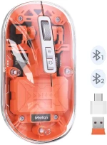Meetion MT-BTM005 Ασύρματο Ποντίκι Πορτοκαλί
