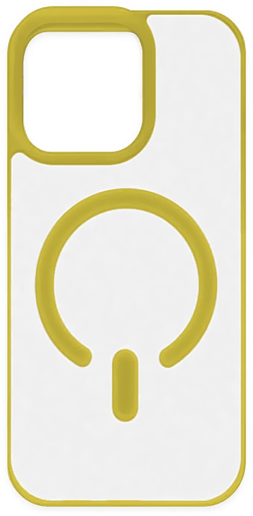 ObaStyle Creative Semiclear Case για Apple iPhone 15 Pro Max - Κίτρινο