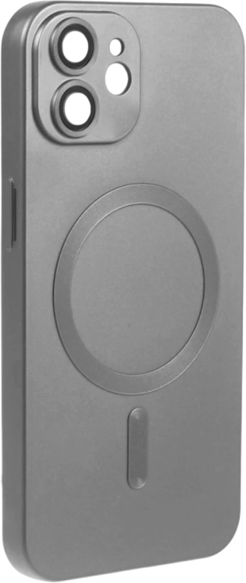 ObaStyle Metal Effect Magnetic Soft Cover Case για Apple iPhone 11 - Ασημί