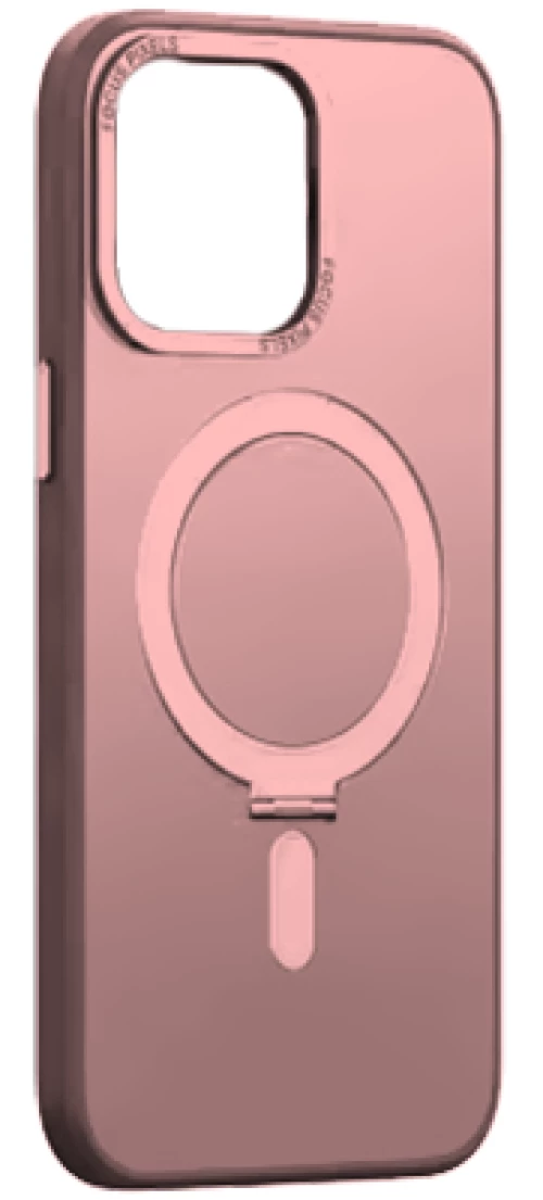 MLK+ Semiclear Magnetic Hard Stand Case για Apple iPhone 14 Pro Max - Γκρι