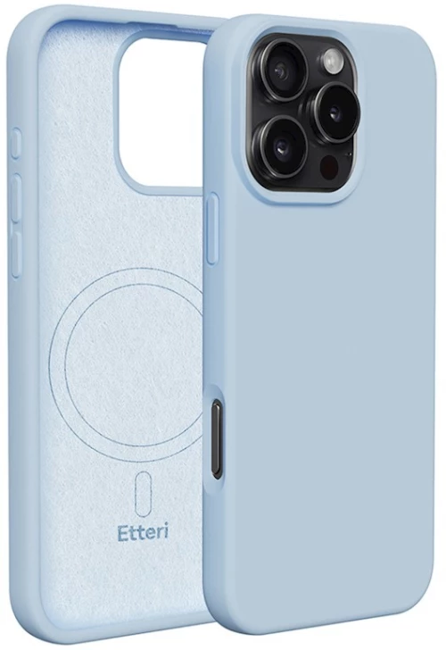 Etteri Silicone Mag case for iPhone 16 Pro Max - Θήκη προστασίας iPhone 16 Pro Max σε Γαλάζιο Χρώμα