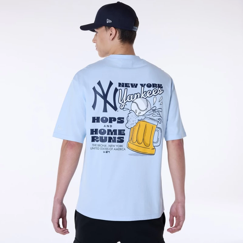 NEW ERA MLB FOOD GRPHC OS TEE NEYYAN  PAB 60596211 NEW ERA Μπλε