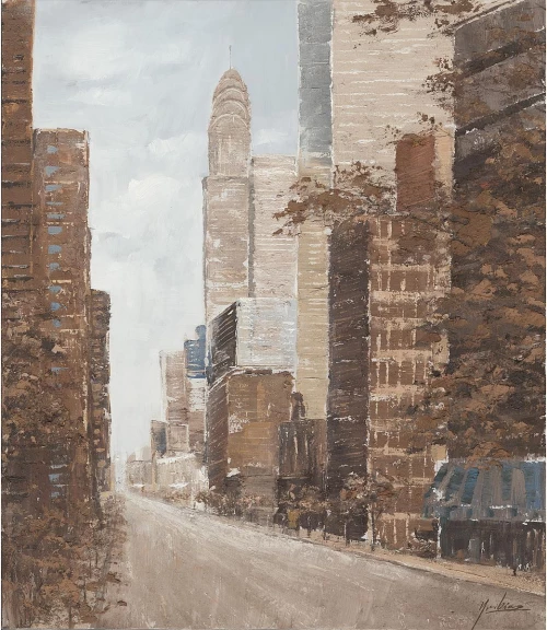 Πίνακας ArteLibre "Πόλη" Καμβάς 60x90cm