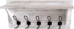 Κρεμάστρα Τοίχου ArteLibre ESTE Γκρι Ξύλο 61x9.5x25.5cm