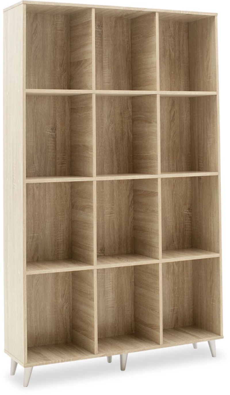 Βιβλιοθήκη FIRENZE pakoworld χρώμα sonoma 107x28,6x178εκ