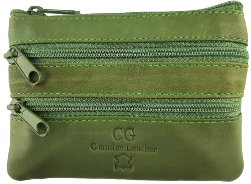 Unisex Δερμάτινο Πορτοφόλι- Μικρό Ginis CG 221 Πράσινο