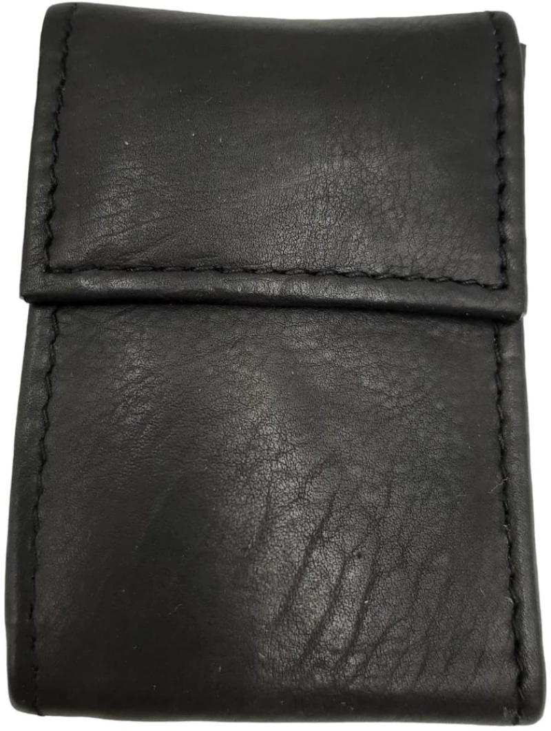 Unisex Δερμάτινο Πορτοφόλι-Μικρό Ginis CG 1082 Μαύρο