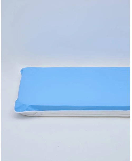 Αδιάβροχο Αντιαλλεργικό Επίστρωμα με Τιράντες Clinica Διπλή (140x200cm) Σιέλ 35112 840351-01 Pennie