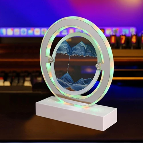 Διακοσμητική Λάμπα με Κινούμενη Άμμο, RGB Φωτισμό & Ηχείο Bluetooth