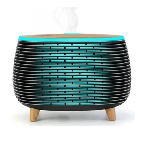 Συσκευή Αρωματοθεραπείας Υπερήχων – Φωτιστικό 7 Χρωμάτων 400ml 6W - Aroma Diffuser - Μαύρο