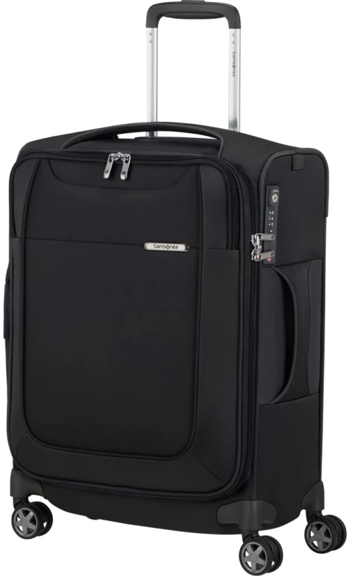 Samsonite 137229-1041 D Lite Spinner Expandable, Ύφασμα, Μικρή/Καμπίνας, Μαύρο
