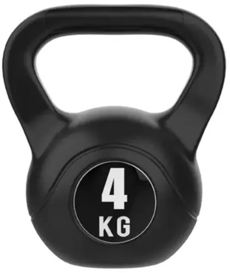 Όργανο Γυμναστικής Kettlebell 4kg Μαύρο