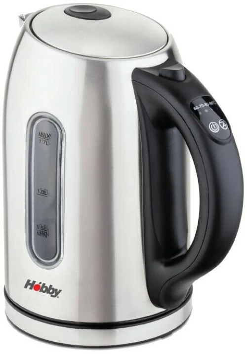 Hobby HCK-40354 Electronic Βραστήρας με Επιλογή Θερμοκρασίας 2200W Ιnox