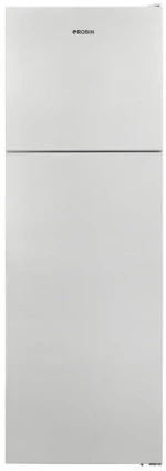 Robin RT-445 Δίπορτο Ψυγείο Full No Frost 1.65 X 60 X 70.3 cm Λευκό