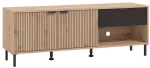 Έπιπλο Τηλεόρασης Mayenne 150 3K1F2V Artisan Oak-Μαύρο Mat 151x40x55Εκ