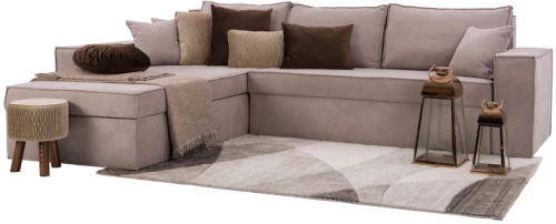 Καναπές Γωνία Olymp Taupe 280x210x80εκ