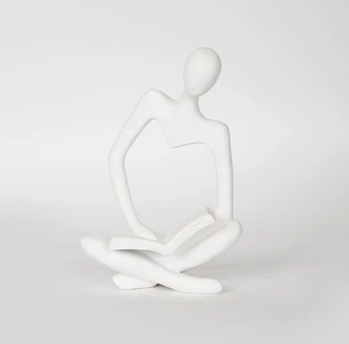 Διακοσμητική Φιγούρα Άνθρωπος σε Λευκό Χρώμα 15x8x22.5εκ