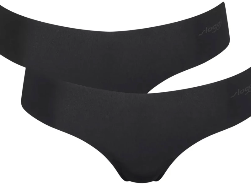 ΓΥΝΑΙΚΕΙΟ SLIP ΠΑΚΕΤΟ 2 ΤΜΧ 225 SLOGGI ZERO MICROFIBRE 2.0 H HIPSTRING 10214692 0004-04 - ΜΑΥΡΟ