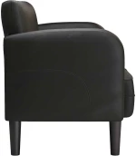 vidaXL καναπές Loveseat Μαύρο 110 cm Faux Leather