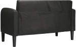 vidaXL καναπές Loveseat Μαύρο 110 cm Faux Leather