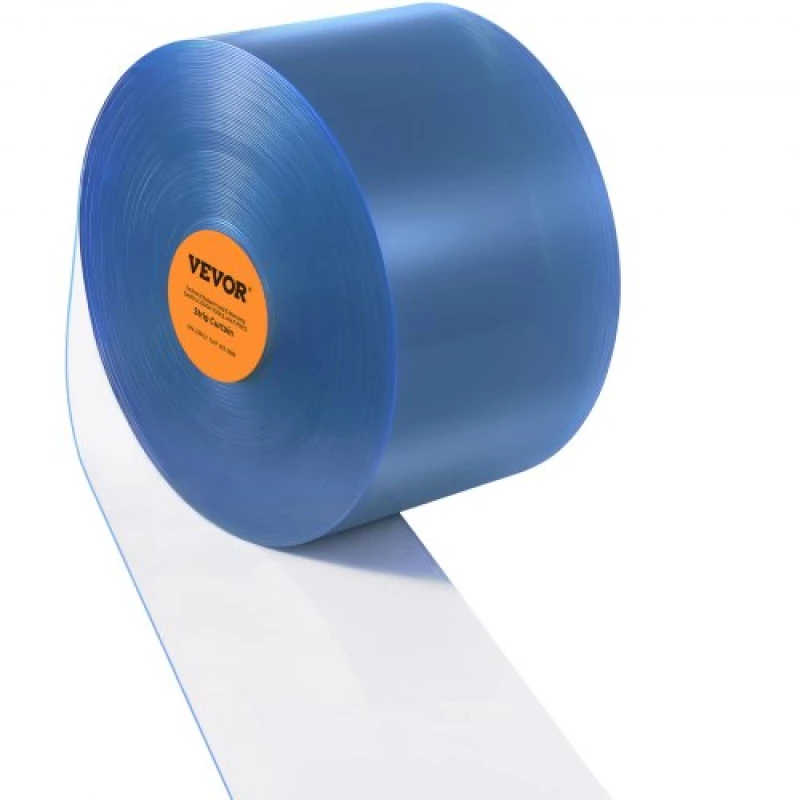 VEVOR Strip Curtain PVC Door Curtain 164' x 8" Roll Cooler Freezer Clear Plastic