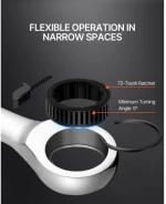 VEVOR Combination Wrench Set 30 PCS SAE 1/4" to 1", Metric 8-24mm Organizer Rack