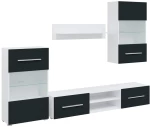 vidaXL Μονάδες τηλεόρασης 5 τεμαχίων με φωτισμό LED Ματ Indigo