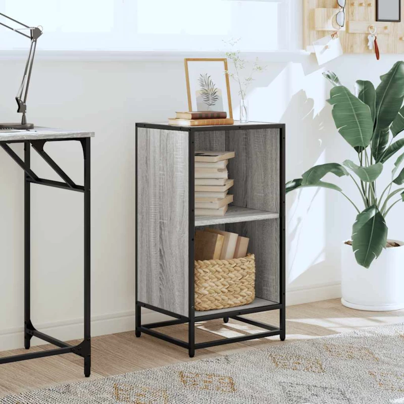 ντουλάπι βιβλίων vidaXL Γκρι Sonoma 40x35x76 cm Κατασκευασμένο ξύλο