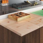 vidaXL ντουλάπι αποθήκευσης γκαράζ 30x51x85 εκ μασίφ ξύλο πεύκο