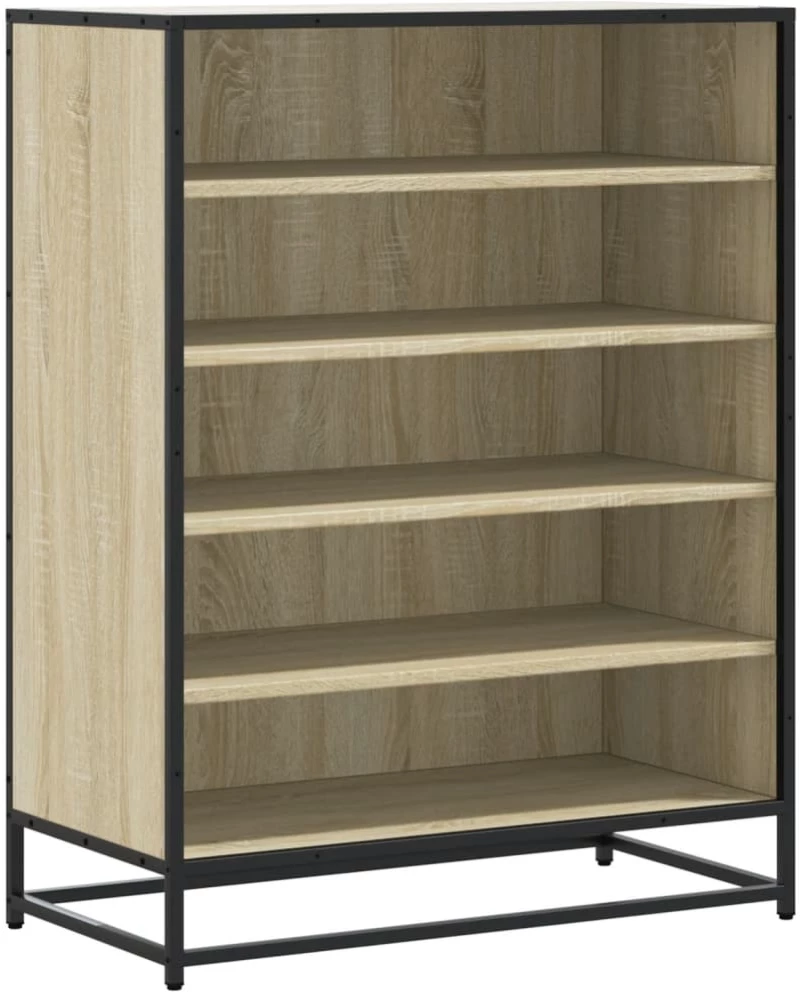 vidaXL Ντουλάπι παπουτσιών Sonoma Oak Κατασκευασμένο ξύλο και μέταλλο