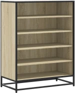 vidaXL Ντουλάπι παπουτσιών Sonoma Oak Κατασκευασμένο ξύλο και μέταλλο