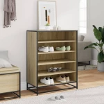 vidaXL Ντουλάπι παπουτσιών Sonoma Oak Κατασκευασμένο ξύλο και μέταλλο