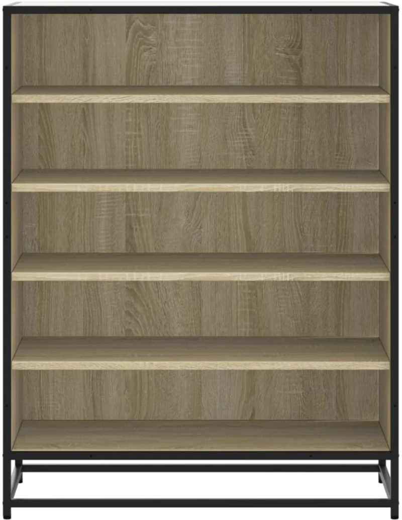 vidaXL Ντουλάπι παπουτσιών Sonoma Oak Κατασκευασμένο ξύλο και μέταλλο