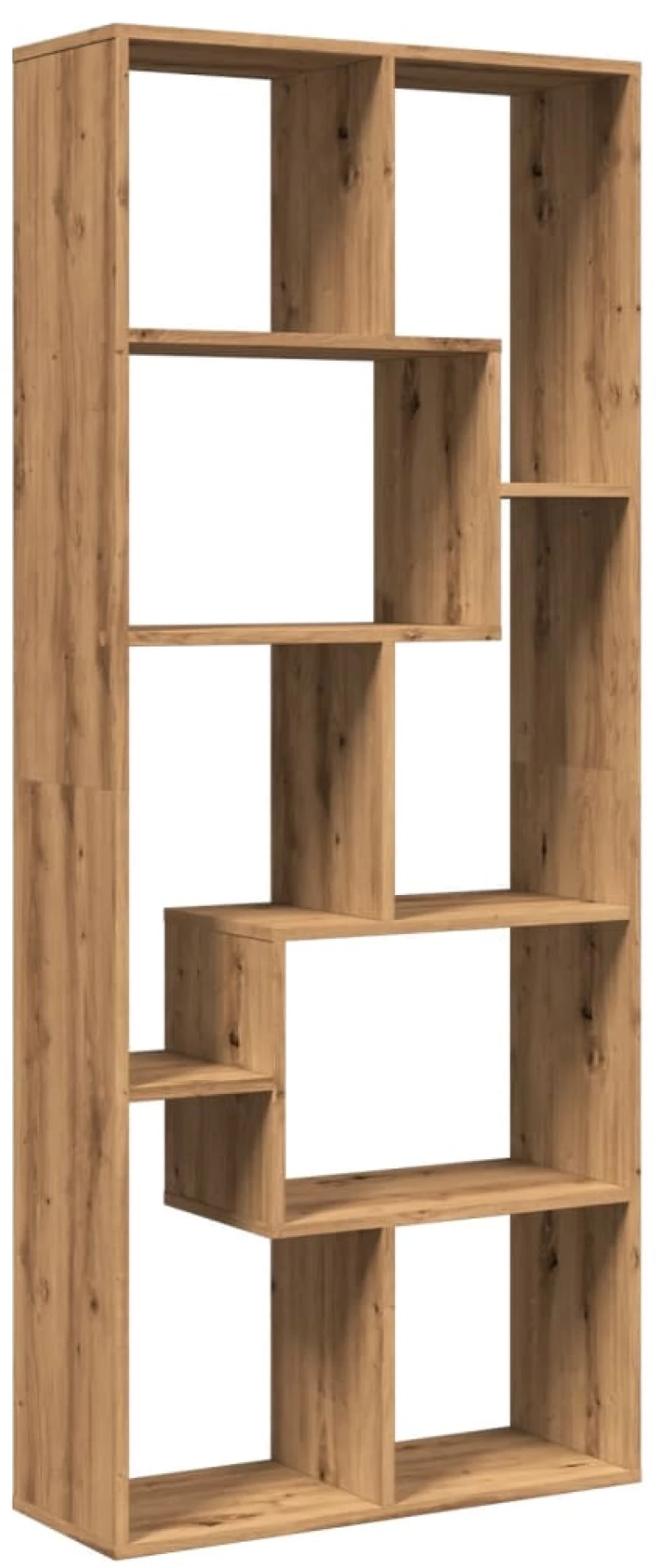 vidaXL Βιβλιοθήκη/Διαχωριστικό Χώρου Δρυς 67x25x161,5 εκ. Επεξ. Ξύλο