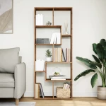 vidaXL Βιβλιοθήκη/Διαχωριστικό Χώρου Δρυς 67x25x161,5 εκ. Επεξ. Ξύλο