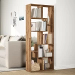 vidaXL Βιβλιοθήκη/Διαχωριστικό Χώρου Δρυς 67x25x161,5 εκ. Επεξ. Ξύλο