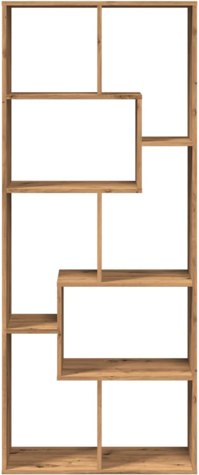 vidaXL Βιβλιοθήκη/Διαχωριστικό Χώρου Δρυς 67x25x161,5 εκ. Επεξ. Ξύλο