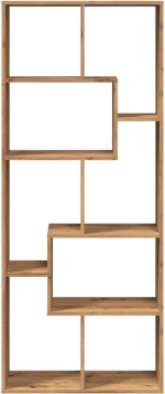 vidaXL Βιβλιοθήκη/Διαχωριστικό Χώρου Δρυς 67x25x161,5 εκ. Επεξ. Ξύλο