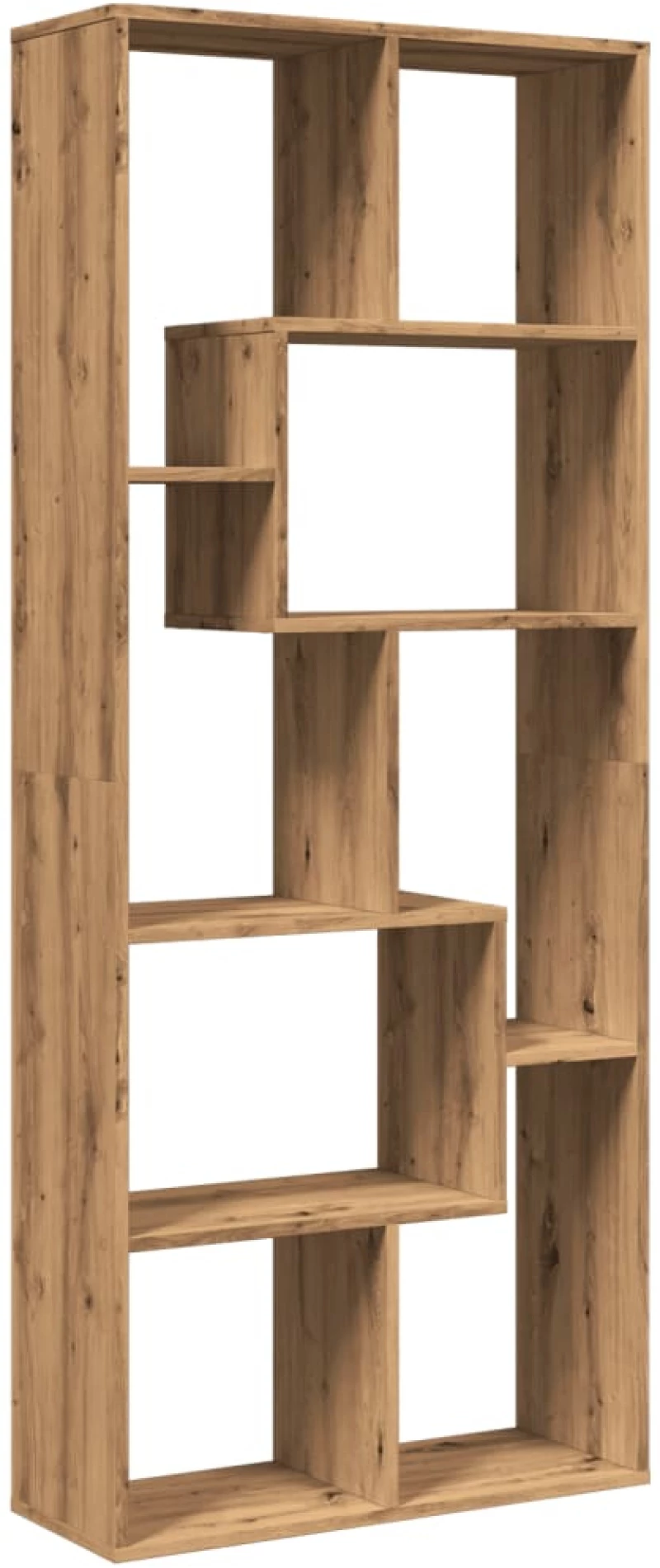 vidaXL Βιβλιοθήκη/Διαχωριστικό Χώρου Δρυς 67x25x161,5 εκ. Επεξ. Ξύλο