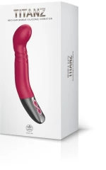 TITANZ 8 SILICONE RECHARGEABLE VIBRATOR PINK