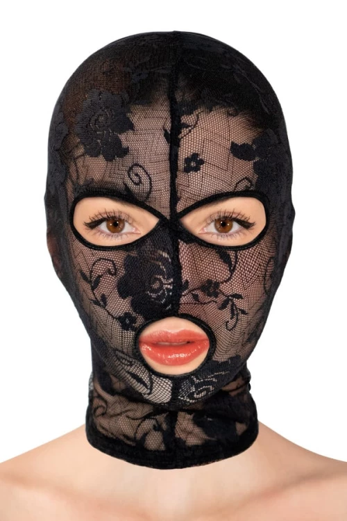 Lace fetish hood