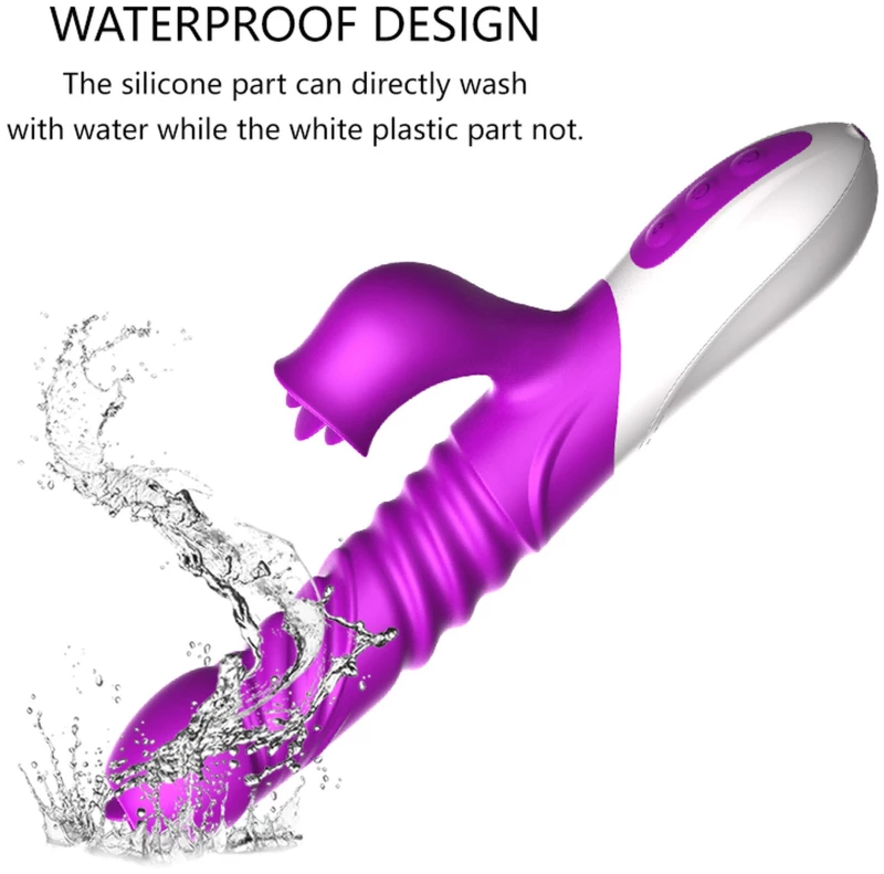 Vibrator-Silicone Vibrator USB 10 Function and Thrusting Function / Heating