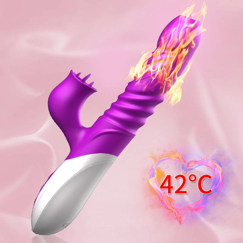 Vibrator-Silicone Vibrator USB 10 Function and Thrusting Function / Heating