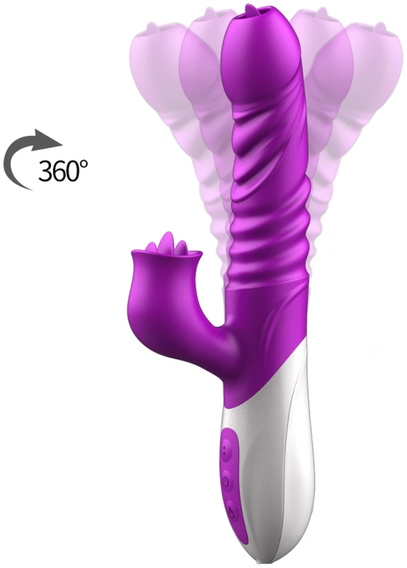 Vibrator-Silicone Vibrator USB 10 Function and Thrusting Function / Heating