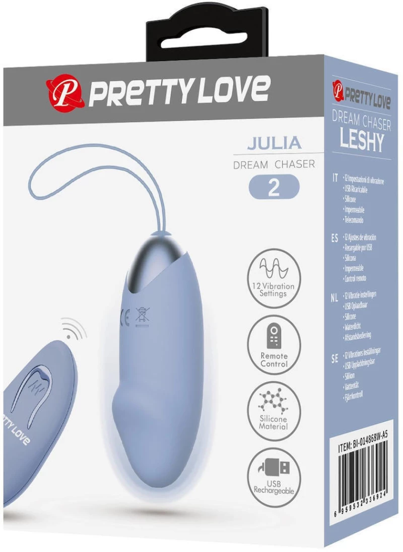 Pretty Love Julia Vibrating Egg Blue