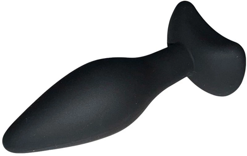 Silicone Anal Plug Small Black