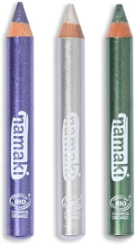 Σετ 3 Bio Μολύβια Glitter Make-up Moonlight - Namaki