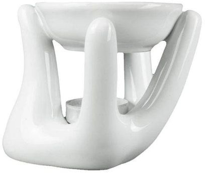 Αρωματικός Κεραμικός Καυστήρας Αιθέριων Ελαίων Open Hands White 10cm