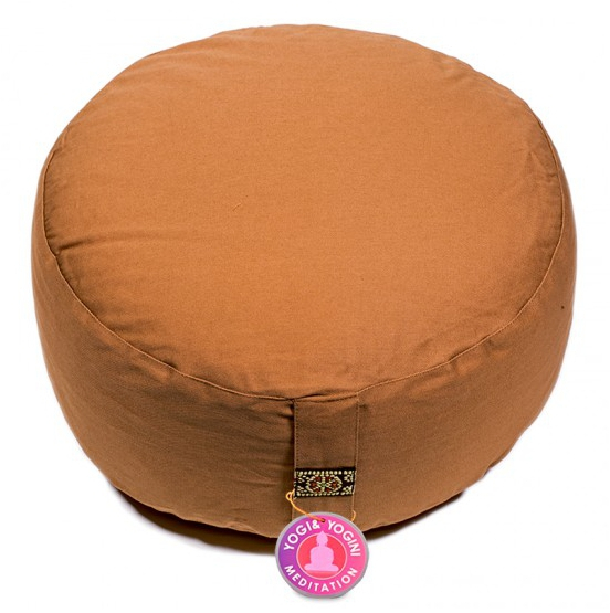 Μαξιλάρι Διαλογισμού Meditation Cushion Brown Organic Cotton 33Χ17cm